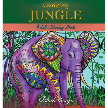 Amazing Jungle Life: Adult Coloring Book