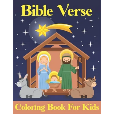 Bible Verse Coloring Book for kids: Bible Verses About Jesus and Large Print (volume 5)