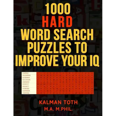 1000 Hard Word Search Puzzles to Improve Your IQ