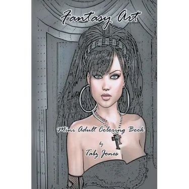 Fantasy Art Mini Adult Coloring Book