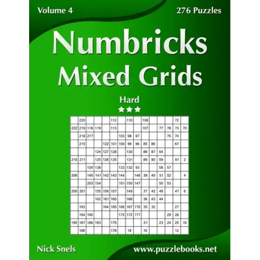 Numbricks Mixed Grids - Hard - Volume 4 - 276 Puzzles