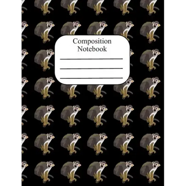 Composition Notebook: Squirrel Monkey Polka Dot Wide Ruled Composition Book - 120 Pages - 60 Sheets