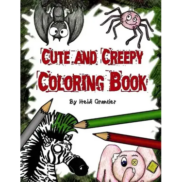 Cute and Creepy Coloring Book
