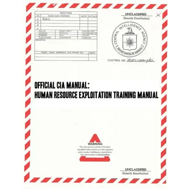 Official CIA Manual: Human Resource Exploitation Training Manual