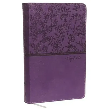 NKJV, Deluxe Gift Bible, Imitation Leather, Purple, Red Letter Edition