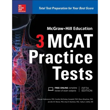 McGraw-Hill Education 3 MCAT Practice Tests, Third Edition