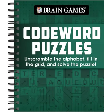 Brain Games - Codeword Puzzle: Unscramble the Alphabet, Fill in the Grid, and Solve the Puzzle!