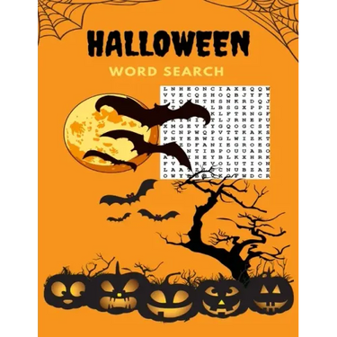 Halloween Word Search: Large Print Word Search Book For Adults, Activity Book with Answer Keys, Large Print Word Search Book Large Print Hall