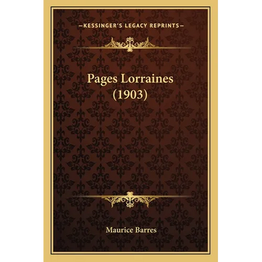 Pages Lorraines (1903)