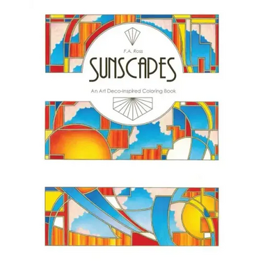 Sunscapes: An Art Deco-Inspired Coloring Book