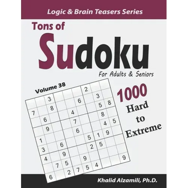 Tons of Sudoku for Adults & Seniors: 1000 Hard to Extreme Puzzles