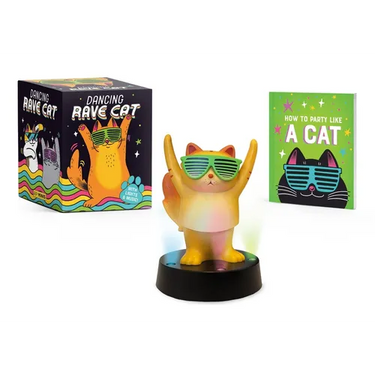 Dancing Rave Cat: With Lights & Music!
