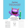 Cursive Handwriting Workbook For kids With cute monsters: Cursive for beginners workbook. Cursive letter tracing book. Cursive sight words and sentenc