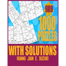 1,000 puzzles with solutions 9x9: Sudoku activity book think and de-stress at the same time.