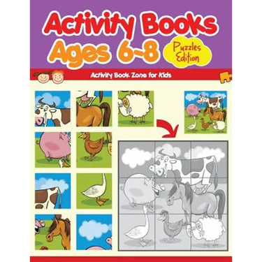 Activity Books Ages 6-8 Puzzles Edition