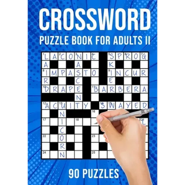 Crossword Puzzle Book for Adults II: Quick Daily Cross Word Activity Books 90 Puzzles (UK Version)