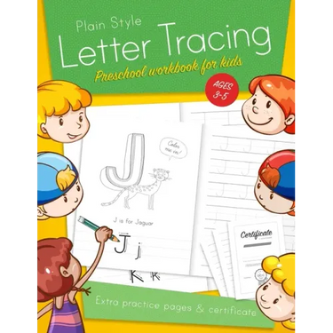 Letter Tracing Preschool workbook for kids ages 3-5: Learn to write activity workbooks, abc alphabet writing paper lines. Kindergarten preschoolers ha