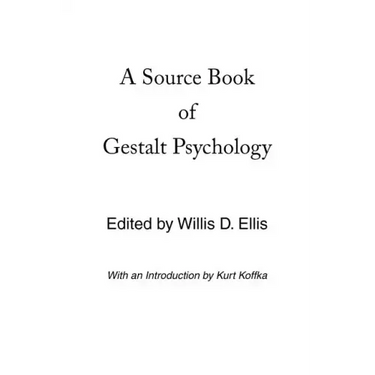 A Source Book of Gestalt Psychology