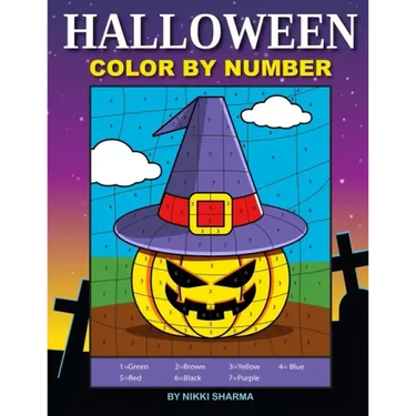 Halloween Color By Number: Coloring Book for Kids Ages 4-8