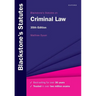 Blackstone's Statutes on Criminal Law
