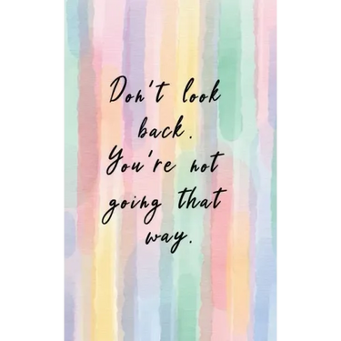 Internet Password Tracker: Usernames and Passwords Tracker Discreet Title on Spine Only - Watercolor Don't Look Back