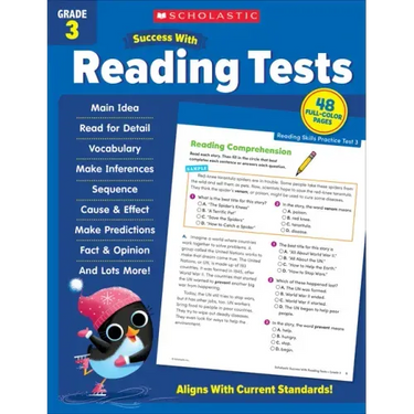 Scholastic Success with Reading Tests Grade 3 Workbook
