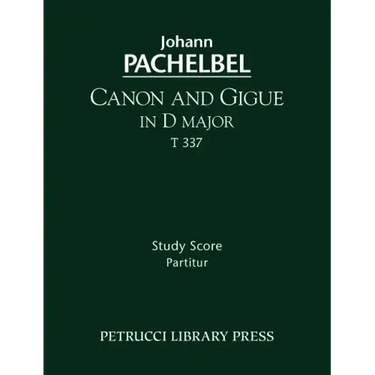 Canon and Gigue in D major, T 337: Study score