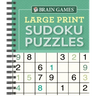 Brain Games - Large Print Sudoku Puzzles (Green)