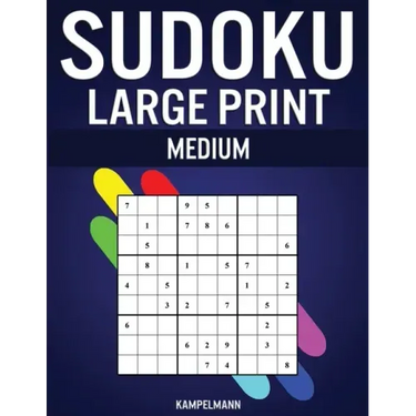 Sudoku Large Print Medium: 250 Medium Difficulty Sudokus with Solutions - Large Print