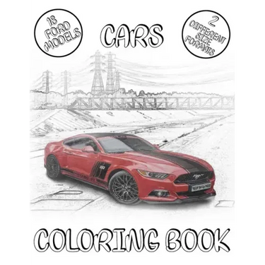 Cars Coloring Book: From The Oldest To The Newest Cars Designs