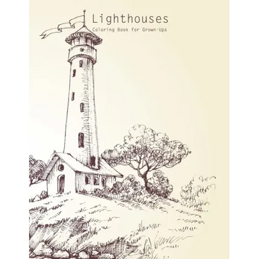 Lighthouses Coloring Book for Grown-Ups 1