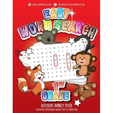 Easy Word Search 1st Grade: Activities Homeschool Books for 1st Grade Kids