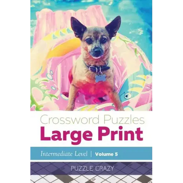 Crossword Puzzles Large Print (Intermediate Level) Vol. 5