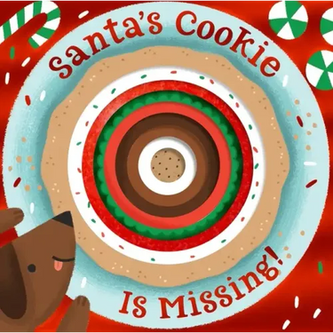 Santa's Cookie Is Missing!: Board Book with Die-Cut Reveals: A Christmas Holiday Book for Kids