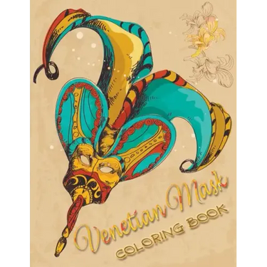Venetian Mask Coloring Book