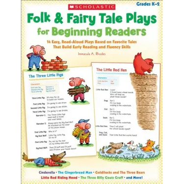 Folk & Fairy Tale Plays for Beginning Readers: 14 Readers Theater Plays That Build Early Reading and Fluency Skills