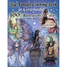 Big Fantasy Coloring Book in Grayscale - 100 Illustrations to Color by Molly Harrison: Grayscale Adult Coloring Book featuring Fairies, Mermaids, Witc
