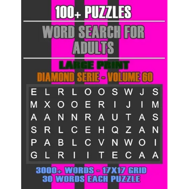 Word Search for Adults: More Games, For Adults, Large Letter High Definition Select Words
