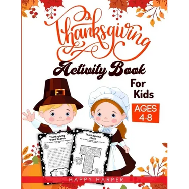 Thanksgiving Activity Book For Kids