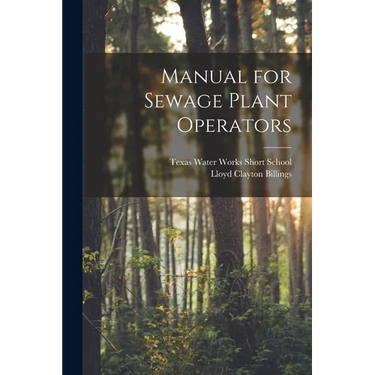 Manual for Sewage Plant Operators