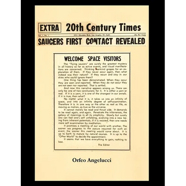 SAUCERS FIRST CONTACTED REVEALED 20Th Century Times