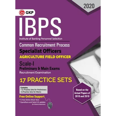 Ibps 2020: Specialist Officers - Agriculture Field Officer Scale I (Preliminary & Mains)- 17 Practice Sets
