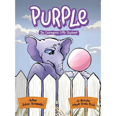 Purple The Courageous Little Elephant
