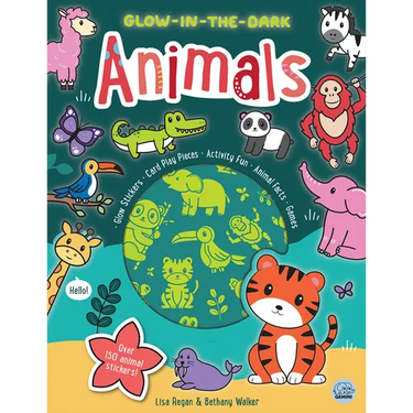 Glow-In-The-Dark Animals Sticker Activity Book
