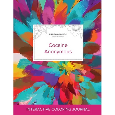 Adult Coloring Journal: Cocaine Anonymous (Turtle Illustrations, Color Burst)