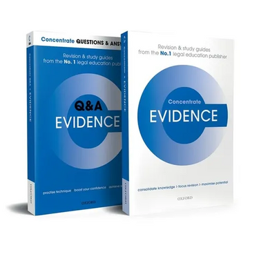Evidence Revision Concentrate Pack: Law Revision and Study Guide