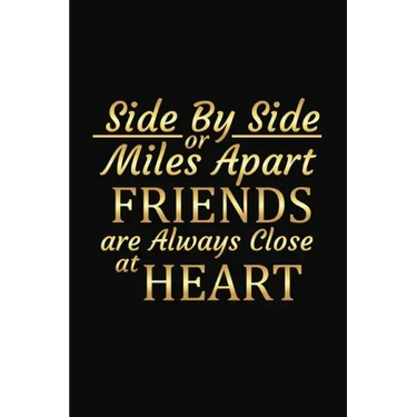 Side By Side Or Miles Apart Friends Are Always Close At Heart: Long Distance Friendship Inspirational Gifts