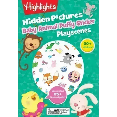 Baby Animal Hidden Pictures Puffy Sticker Playscenes: Baby Animal Hidden Pictures Puffy Sticker Playscenes (Highlights Puffy Sticker Playscenes) Hidde