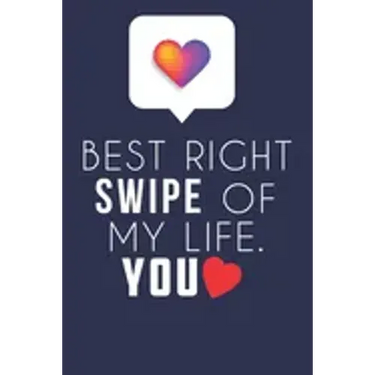 Best Right Swipe Of My life You: Boyfriend Valentine's Day Gift, Online Dating Valentine Gift, Relationship Anniversary Present For Him & Her.