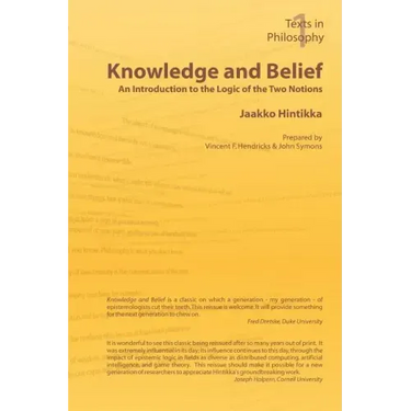 Knowledge and Belief - An Introduction to the Logic of the Two Notions